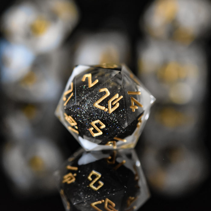 Smoke and Mirrors Liquid Core Dice Set - Just $59.99! Shop now at Retro Gaming of Denver