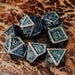 Ballad of the Bard Green and Black Metal Dice Set - Just $39.99! Shop now at Retro Gaming of Denver