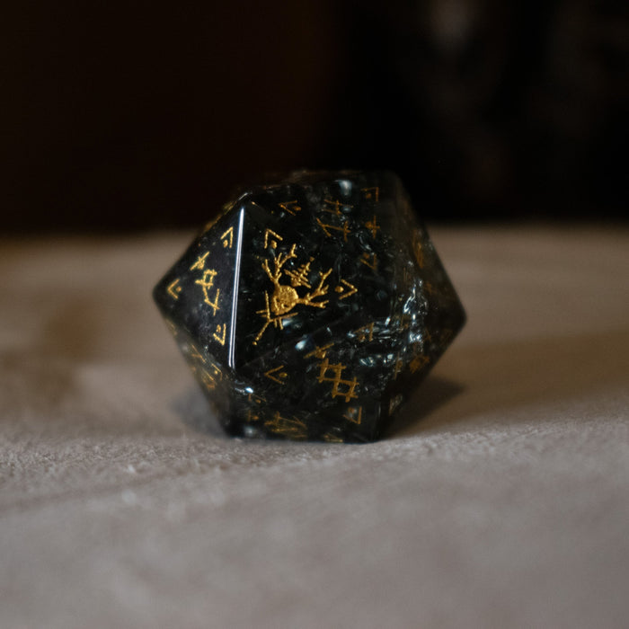 Wendigo Shattered Glass Dice Set - Premium Stone/Glass - Just $89.99! Shop now at Retro Gaming of Denver