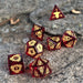 Serpent of Midgard Red Glass Dice Set - Just $89.99! Shop now at Retro Gaming of Denver