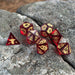 Serpent of Midgard Red Glass Dice Set - Just $89.99! Shop now at Retro Gaming of Denver