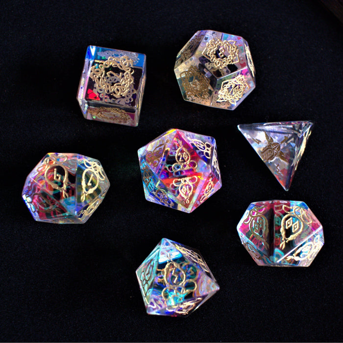 Serpent of Midgard Prism Glass Dice Set - Just $89.99! Shop now at Retro Gaming of Denver