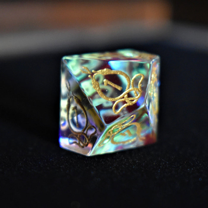 Serpent of Midgard Prism Glass Dice Set - Just $89.99! Shop now at Retro Gaming of Denver