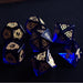 Serpent of Midgard Blue Glass Dice Set - Just $89.99! Shop now at Retro Gaming of Denver