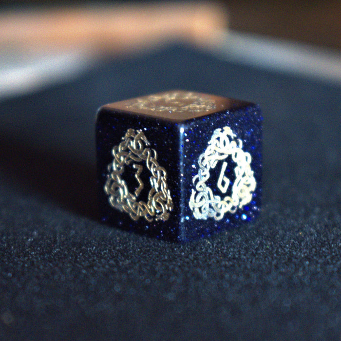 Serpent of Midgard Blue Sandstone Dice Set - Just $89.99! Shop now at Retro Gaming of Denver