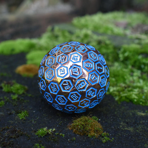 The Orb D100 -  Blue and Bronze Metal Die - Just $39.99! Shop now at Retro Gaming of Denver