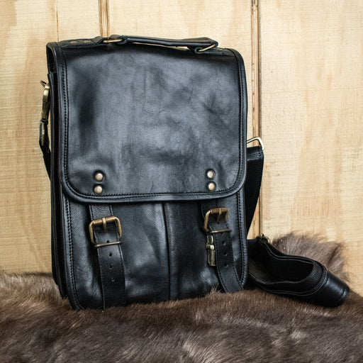 D&D Ultimate Campaign Leather Bag (v.2)- Black - Premium leather bag - Just $134.99! Shop now at Retro Gaming of Denver