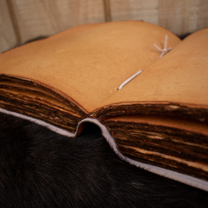 The Pentacle Tan Spellbook Leather Journal - Just $174.99! Shop now at Retro Gaming of Denver