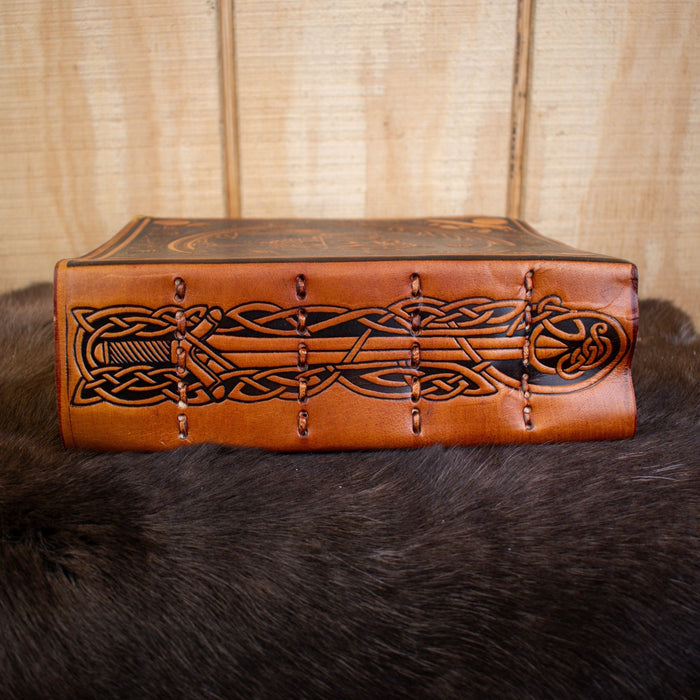 The Ravens Tan Spellbook Leather Journal - Just $174.99! Shop now at Retro Gaming of Denver