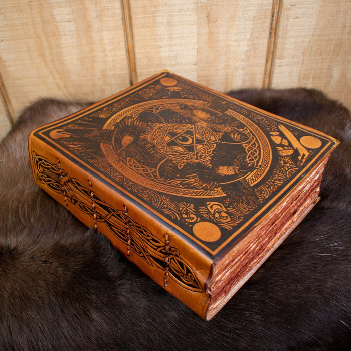 The Ravens Tan Spellbook Leather Journal - Just $174.99! Shop now at Retro Gaming of Denver