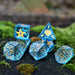 Siren's Song Aqua Blue Glass Dice Set - Just $89.99! Shop now at Retro Gaming of Denver