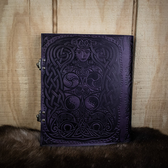 Owl - Lady of the Forest Purple Leather Sketchbook - Just $99.99! Shop now at Retro Gaming of Denver