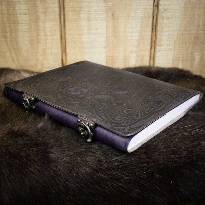 Owl - Lady of the Forest Purple Leather Sketchbook - Just $99.99! Shop now at Retro Gaming of Denver