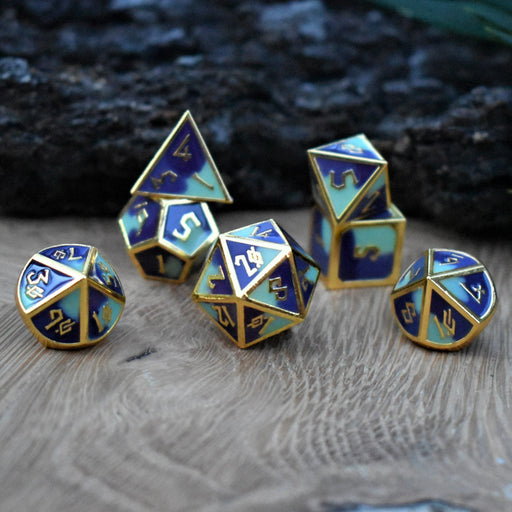 Succulent & Lavender Metal Dice Set - Just $39.99! Shop now at Retro Gaming of Denver