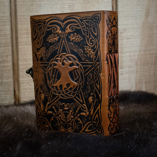 Earth Pentacle Leather Journal - Just $49.99! Shop now at Retro Gaming of Denver