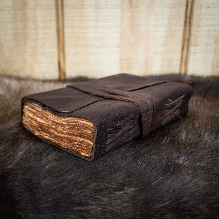 Natural Edge Buffalo (Wrapped) Leather Journal - Just $59.99! Shop now at Retro Gaming of Denver