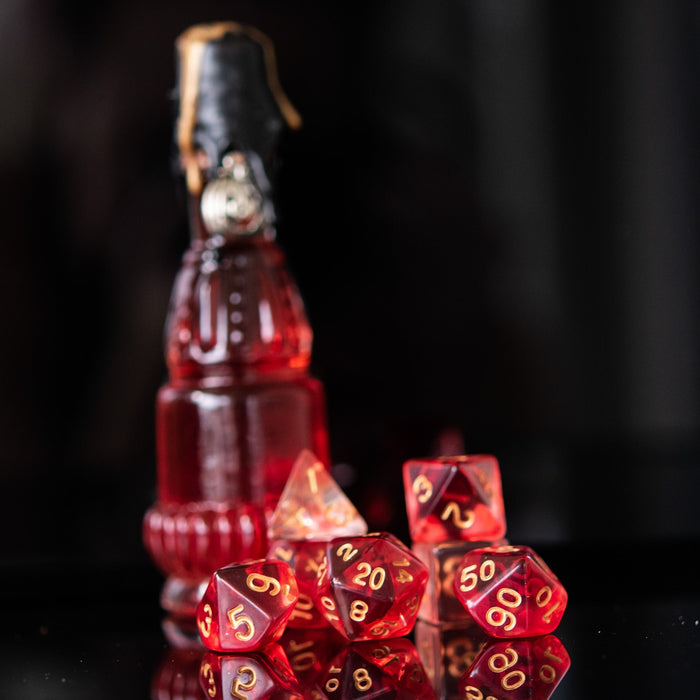 Bloodlust Elixir Acrylic Dice Set - Just $9.99! Shop now at Retro Gaming of Denver