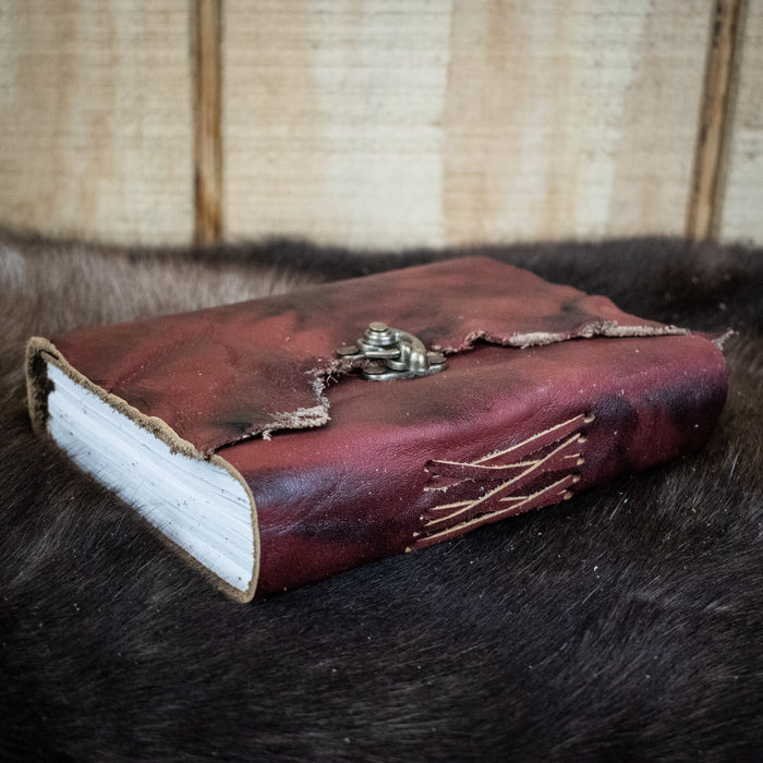 Natural Edge Crunched Cowhide Leather Journal - Just $49.99! Shop now at Retro Gaming of Denver