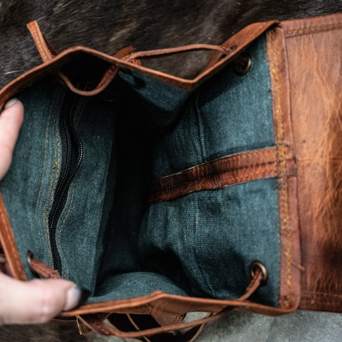 The Cottage Leather Mini Backpack - Brown - Just $124.99! Shop now at Retro Gaming of Denver