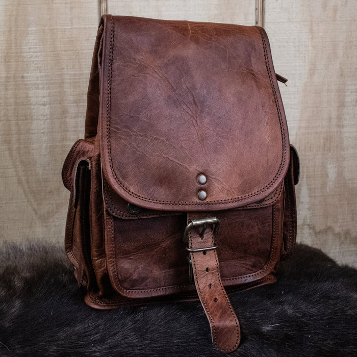 The Cottage Leather Mini Backpack - Brown - Just $124.99! Shop now at Retro Gaming of Denver