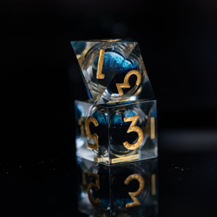 Legacy of Blue Eyes Liquid Core Dice Set - Just $59.99! Shop now at Retro Gaming of Denver