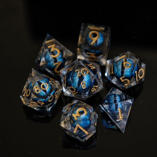 Legacy of Blue Eyes Liquid Core Dice Set - Just $59.99! Shop now at Retro Gaming of Denver