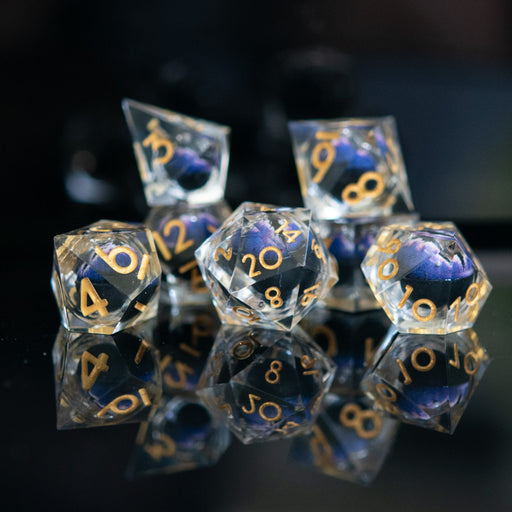 Enchanted Dragon Eye Liquid Core Dice Set - Just $59.99! Shop now at Retro Gaming of Denver