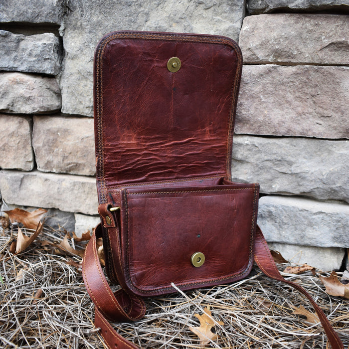 The Wanderer Leather Satchel - Small - Just $64.99! Shop now at Retro Gaming of Denver