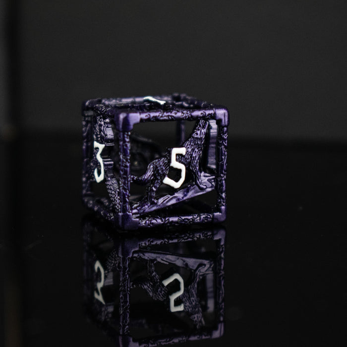 Legends of Valhalla - Purple Hollow Metal Dice Set - Just $59.99! Shop now at Retro Gaming of Denver