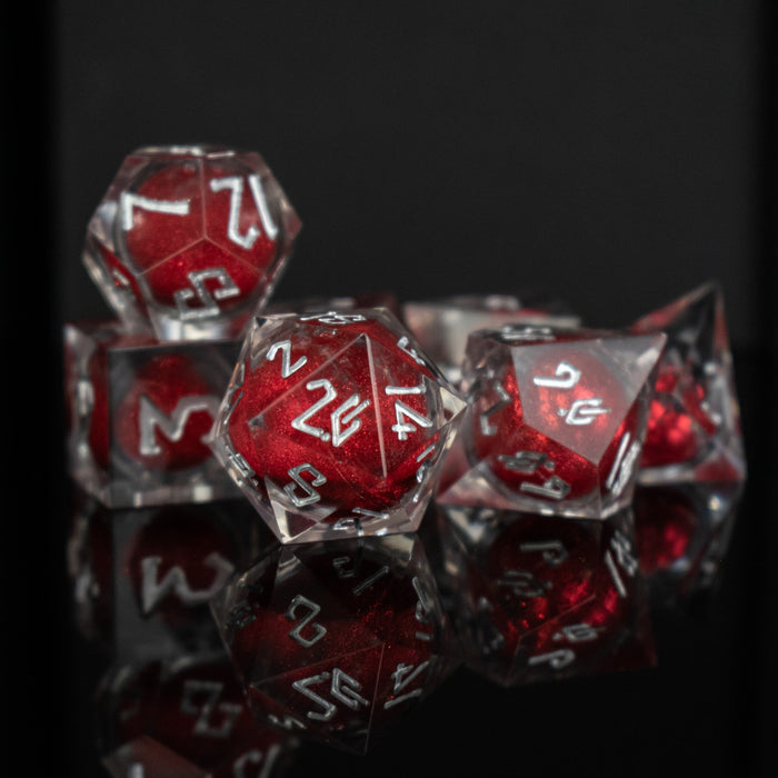 Ruby Slipper Liquid Core Dice Set - Just $59.99! Shop now at Retro Gaming of Denver