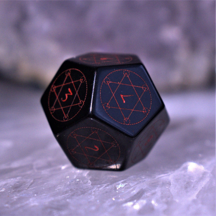 Spellcaster Obsidian Stone Dice Set - Just $89.99! Shop now at Retro Gaming of Denver