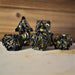 Legends of Valhalla - Black and Gold Hollow Metal Dice Set - Just $59.99! Shop now at Retro Gaming of Denver