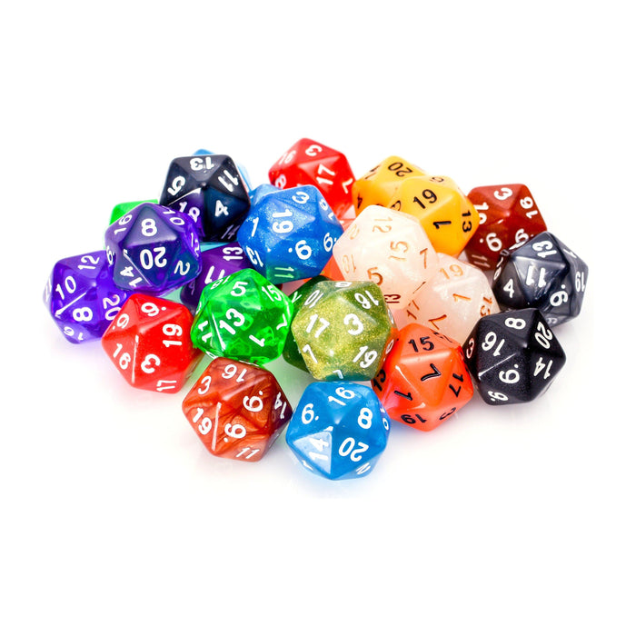 Bulk 20 Sided Dice | 25 Count Assorted D20s - Premium Bulk Dice - Just $11.95! Shop now at Retro Gaming of Denver