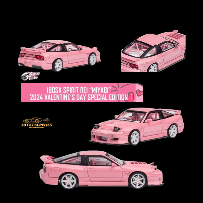 MicroTurbo Nissan 180SX Custom Spirit Rei "MIYABI" in Pink 2024 Valentine's Special Edition 1:64 - Just $44.99! Shop now at Retro Gaming of Denver