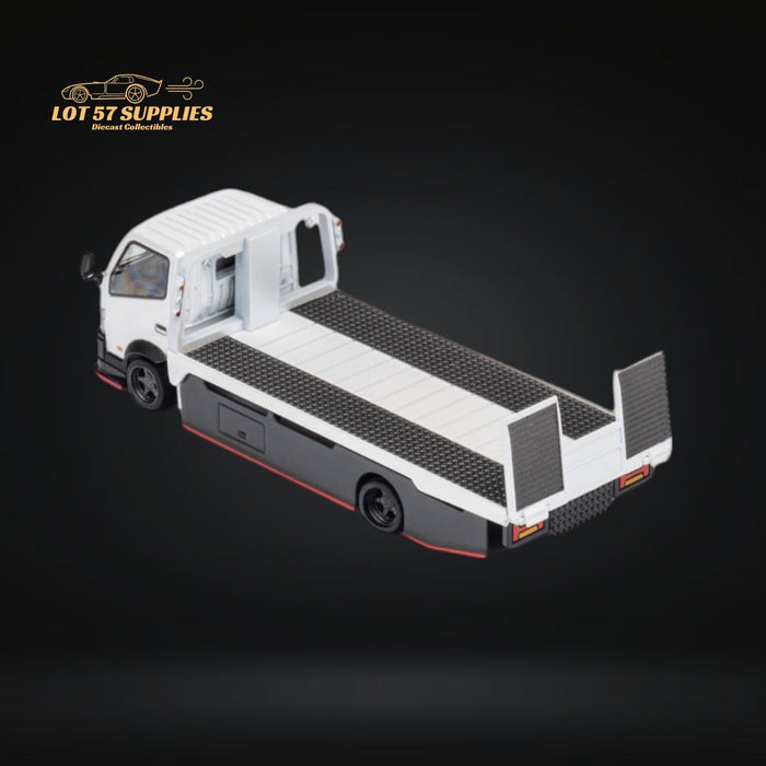 MicroTurbo HINO 300 Custom Flatbed Truck in White 1:64 MT6405A6 - Just $46.99! Shop now at Retro Gaming of Denver