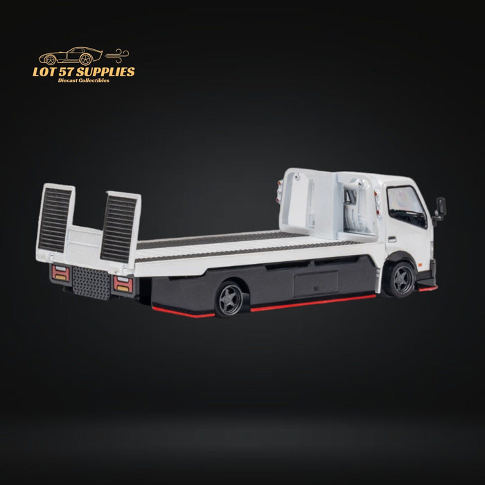 MicroTurbo HINO 300 Custom Flatbed Truck in White 1:64 MT6405A6 - Just $46.99! Shop now at Retro Gaming of Denver