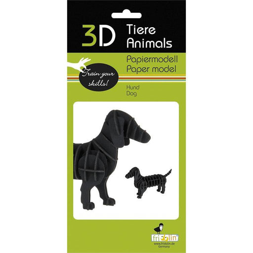 Dachshund Dog 3D Cardboard Model Kit Fridolin - for just $7.99! 