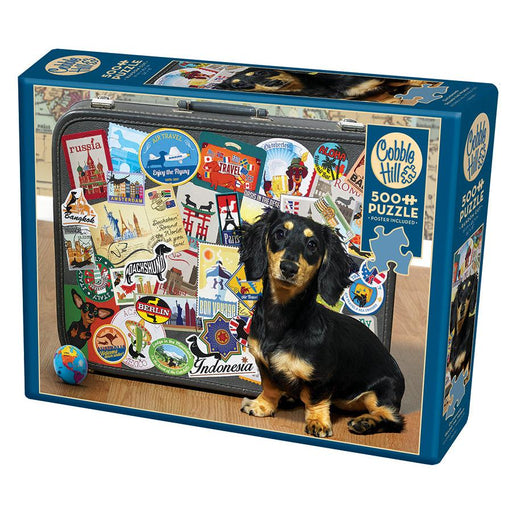Dachshund 'Round the World 500 Piece Jigsaw Puzzle Cobble Hill - for just $17.99! 