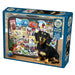 Dachshund 'Round the World 500 Piece Jigsaw Puzzle Cobble Hill - for just $17.99! 