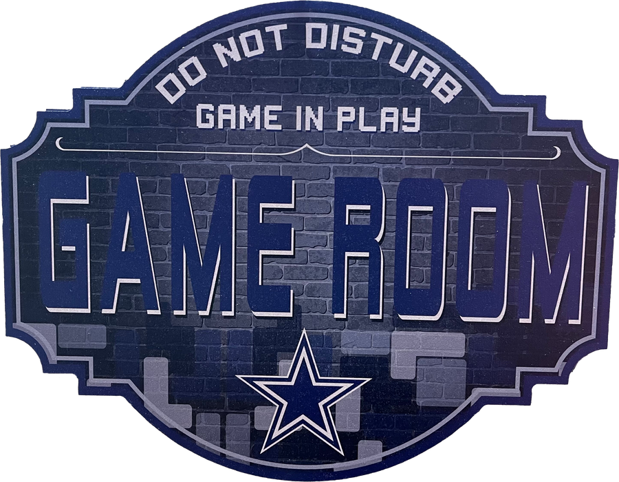 Dallas Cowboys 12" Game Room Wood Sign - for just $14.99! 
