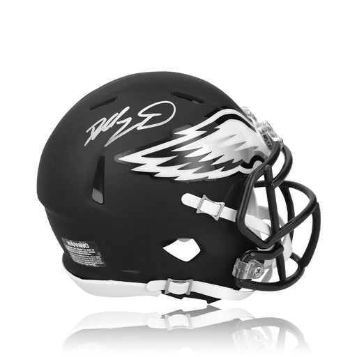 Dallas Goedert Philadelphia Eagles Autographed Alternate Black Speed Mini-Helmet - for just $149.99! 