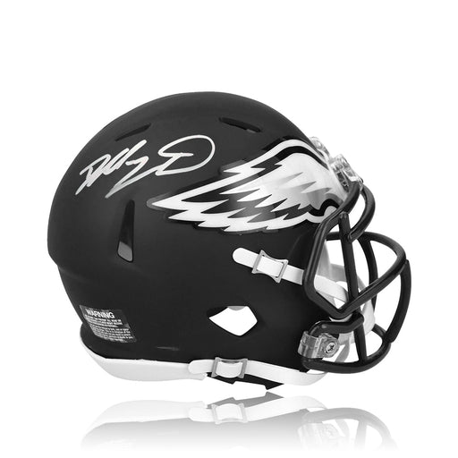 Dallas Goedert Philadelphia Eagles Autographed Alternate Black Speed Helmet - for just $319.99! 