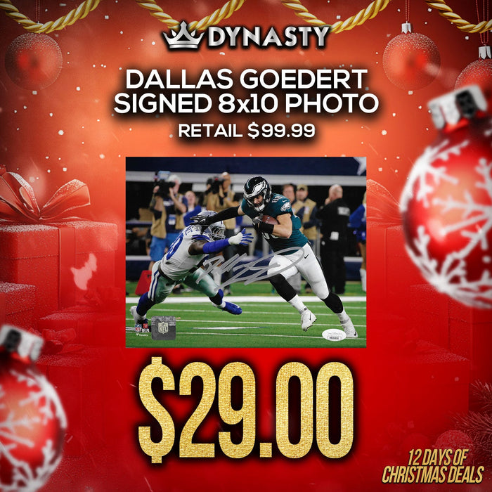 Dallas Goedert v. Cowboys Philadelphia Eagles Autographed 8" x 10" Football Photo - for just $29! 