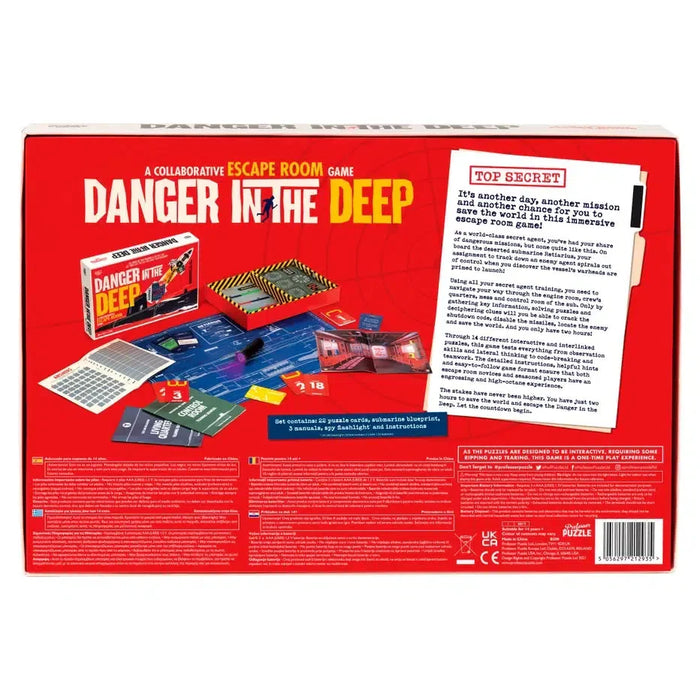 Danger in the Deep Escape Room Game Professor Puzzle - for just $24.99! 