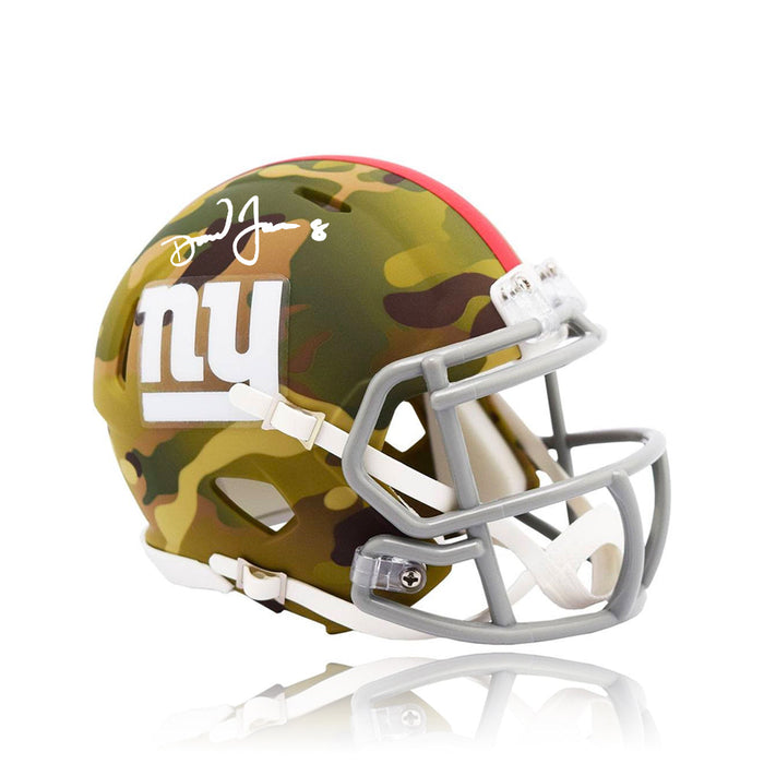 Daniel Jones New York Giants Autographed Football Camo Speed Mini-Helmet - for just $249.99! 