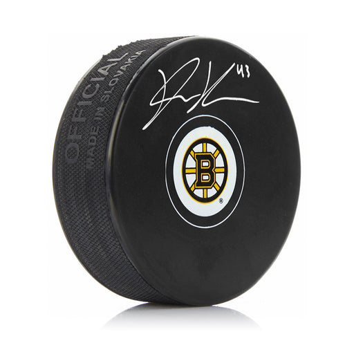 Danton Heinen Autographed Boston Bruins Hockey Logo Puck - for just $19! 