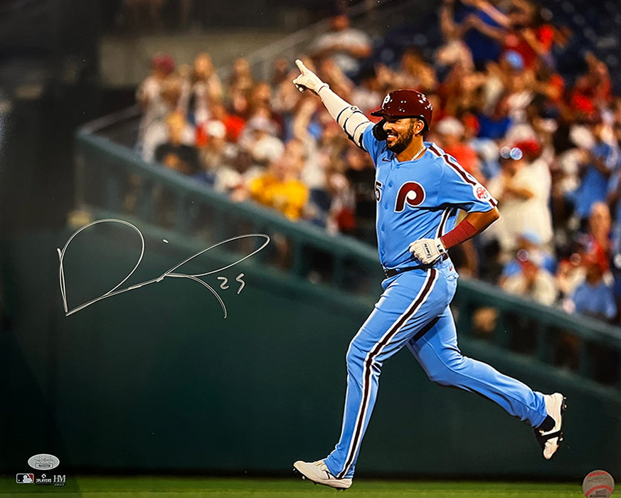 Darick Hall Runs The Bases Philadelphia Phillies Autographed Baseball Photo - for just $15! 
