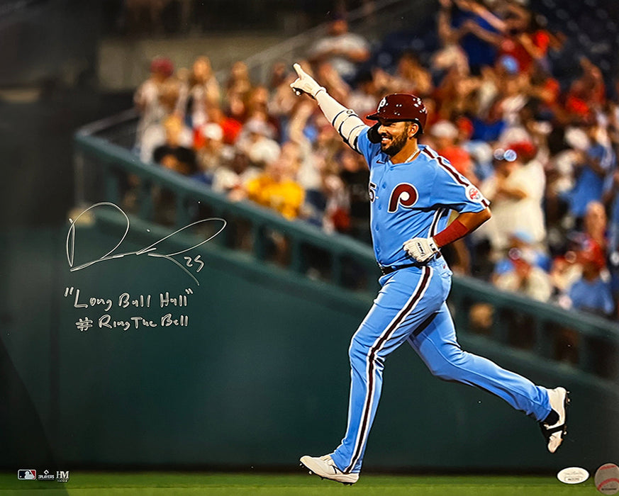Darick Hall Runs The Bases Philadelphia Phillies Autographed Baseball Photo - for just $15! 