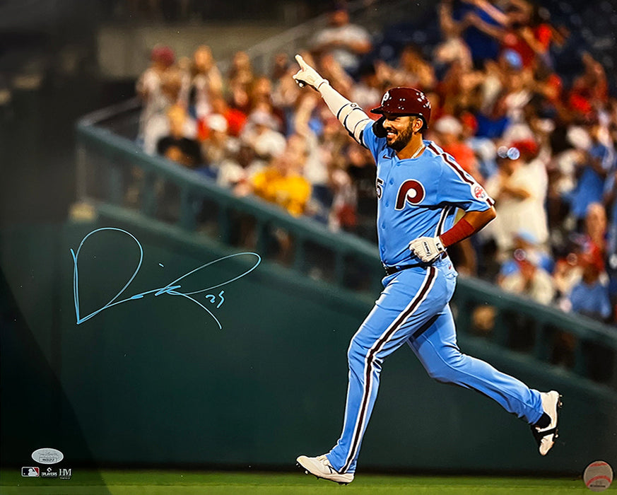 Darick Hall Runs The Bases Philadelphia Phillies Autographed Baseball Photo - for just $15! 