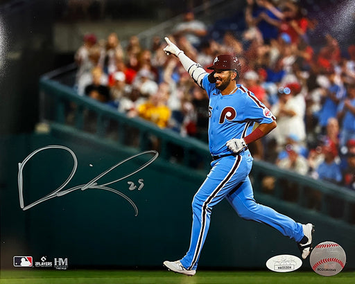 Darick Hall Runs The Bases Philadelphia Phillies Autographed Baseball Photo - for just $15! 